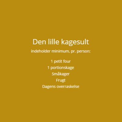 Den lille kagesult