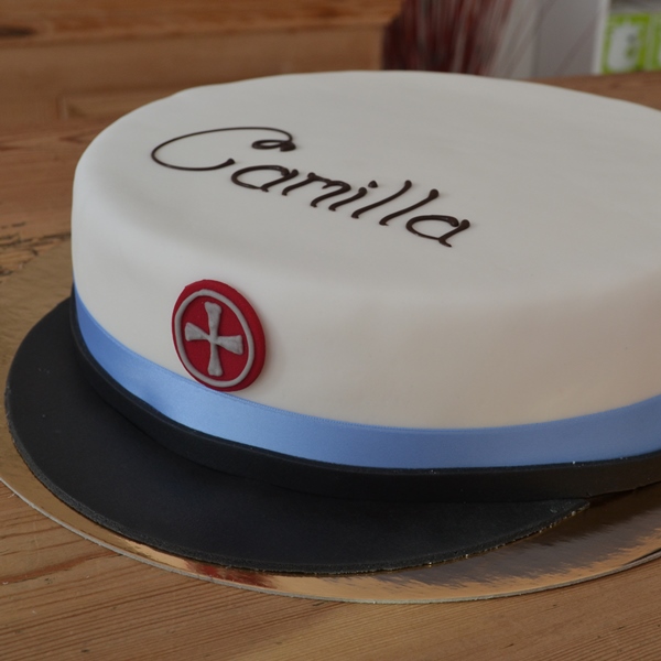 Firmakage fra Kageriget med logo