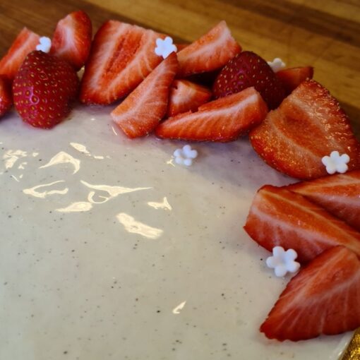cheesecake med jordbaer