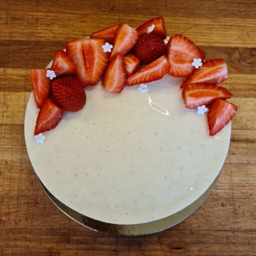 cheesecake med jordbaer
